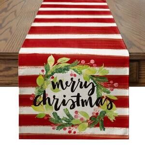 Fashion Linen Christmas Tree printed table runner flag kitchen dining tableclot